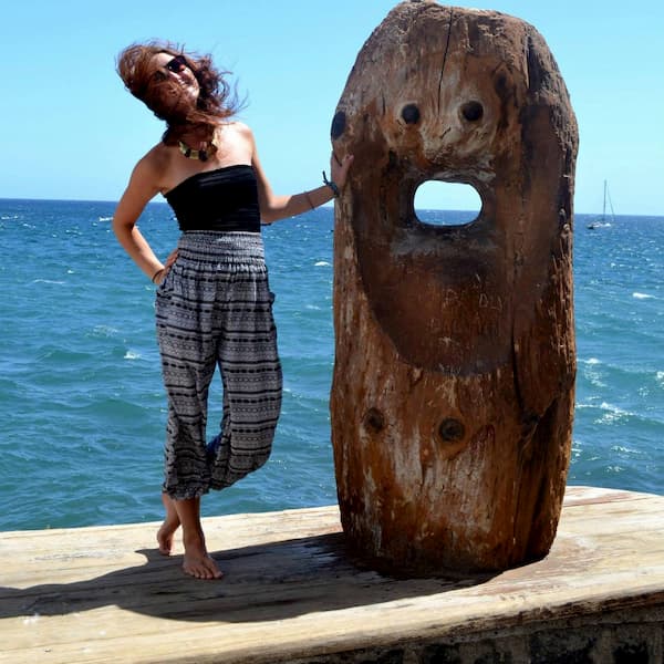 self portrait by the ocean in Tenerife